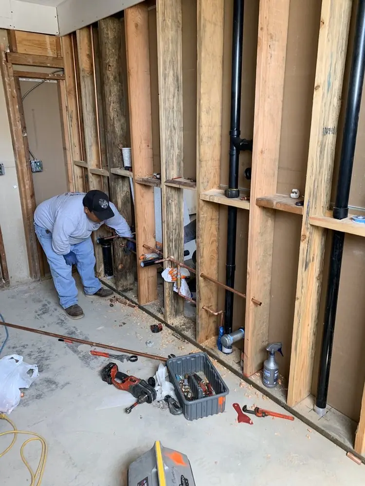 Commercial rough-in plumbing for Gas Line Repair in Heritage